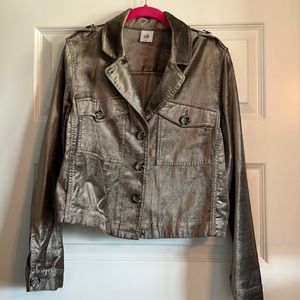 Beautiful velvet like CAbi jacket with amazing detailing. Medium